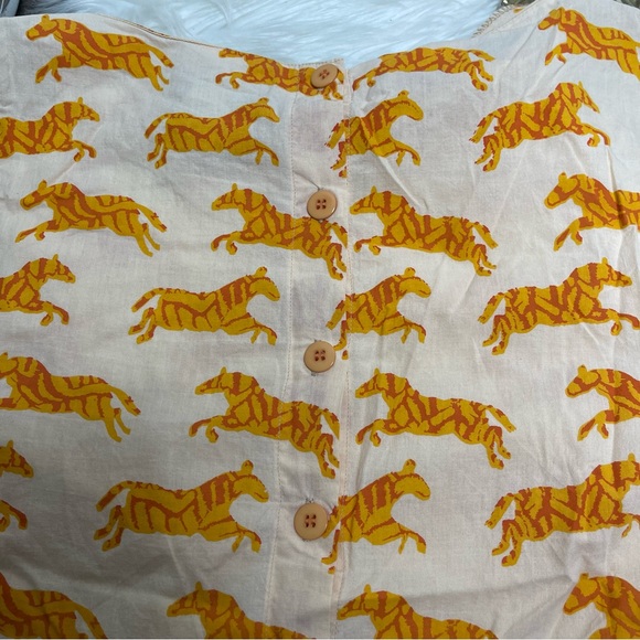 Family Affairs Animal Print Button Down Blouse - Picture 7 of 8